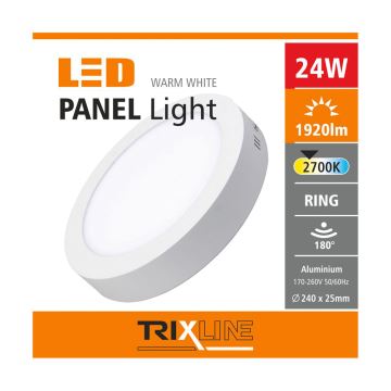 LED griestu gaismeklis LED/24W/230V 2700K
