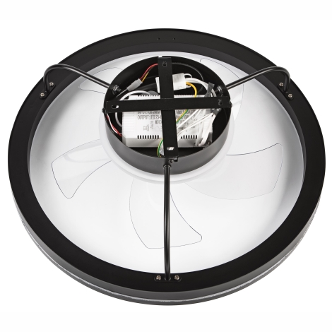 LED Aptumšojama griestu lampa ar ventilatoru FARGO LED/37W/230V melna + tālvadības pults