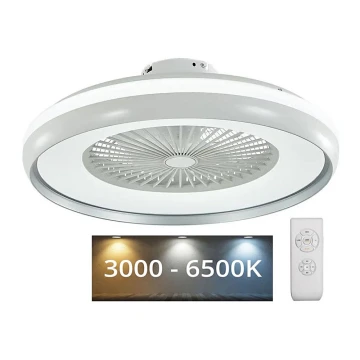 LED Griestu lampa ar ventilatoru LED/32W/230V 3000-6500K pelēka + TP