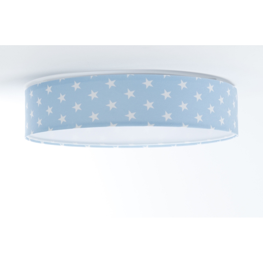 LED Bērnu griestu lampa GALAXY KIDS LED/24W/230V zvaigznes zila/balta