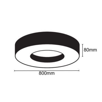 LED Griestu lampa LED/40W/230V 4000K d. 80 cm