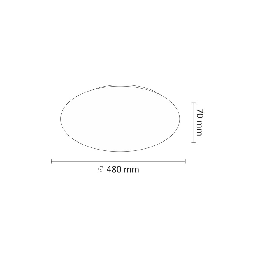 LED Griestu lampa LED/45W/230V 3000K/4000K/6400K d. 48 cm balta