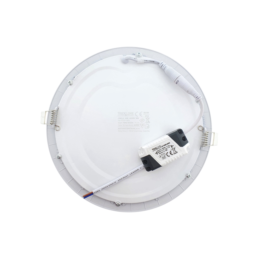 LED iebūvējams griestu gaismeklis ROUND LED/18W/230V 4200K