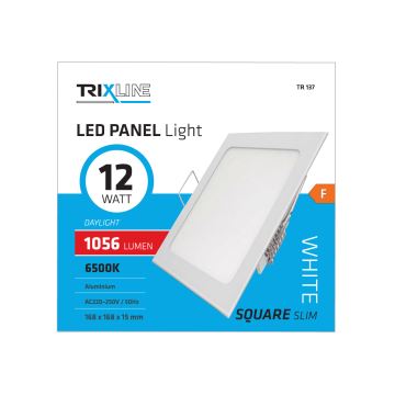 LED iebūvējams griestu gaismeklis SQUARE LED/12W/230V 6500K