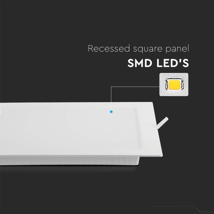 LED Iegremdējama lampa LED/12W/230V 3000K