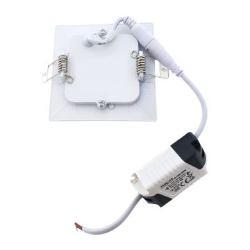 LED Iegremdējama lampa QTEC LED/3W/230V 6500K 8,3x8,3 cm