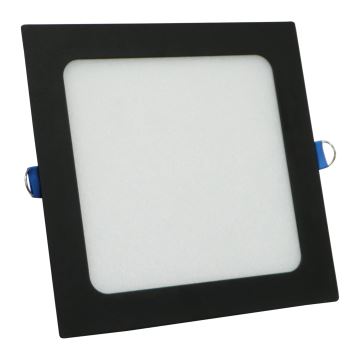 LED Iegremdējama lampa RIGEL LED/10W/230V 4000K 16,8x16,8 cm melna