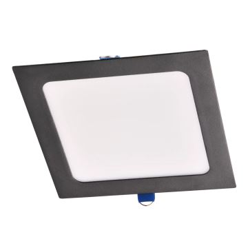 LED Iegremdējama lampa RIGEL LED/10W/230V 4000K 16,8x16,8 cm melna