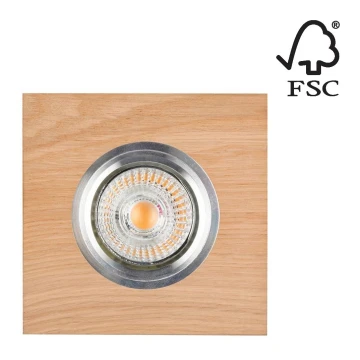 LED Iegremdējama lampa VITAR 1xGU10/5W/230V CRI 90 ozols – FSC sertificēts