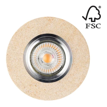 LED Iegremdējama lampa VITAR 1xGU10/5W/230V CRI 90 smilšakmens – FSC sertificēts