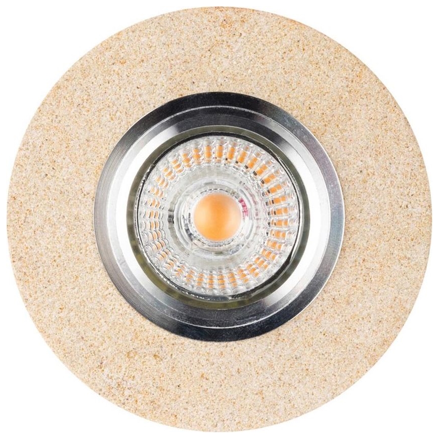 LED Iegremdējama lampa VITAR 1xGU10/5W/230V CRI 90 smilšakmens – FSC sertificēts