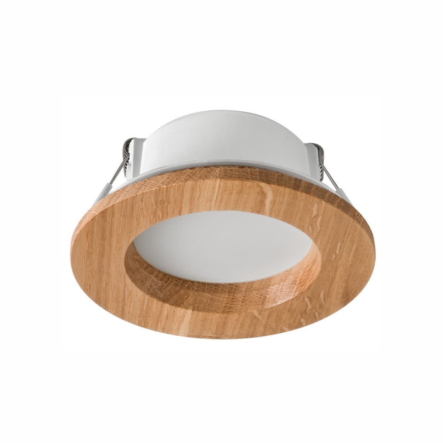 LED Iegremdējama lampa WOODY SPOT LED/5,5W/230V 4000K ozols ø 10 cm