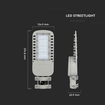 LED Ielas lampa SAMSUNG CHIP LED/30W/230V 6500K pelēka