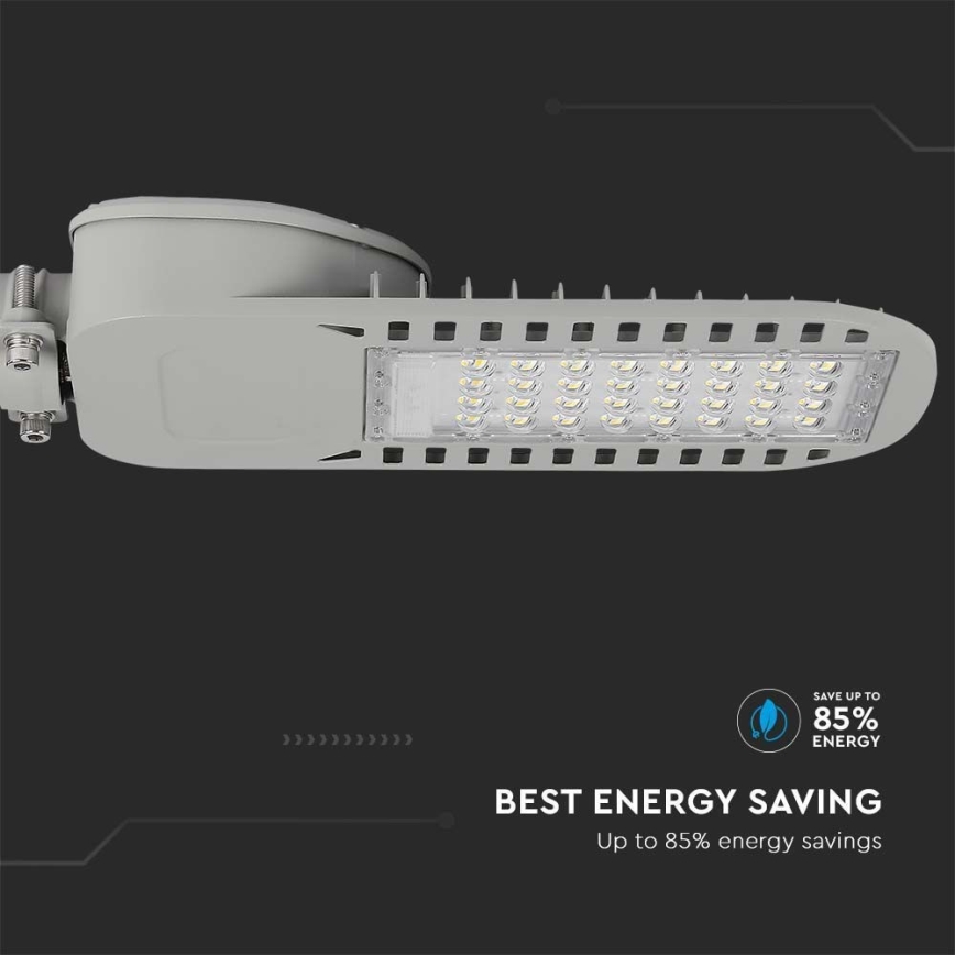 LED Ielas lampa SAMSUNG CHIP LED/50W/230V 4000K pelēka