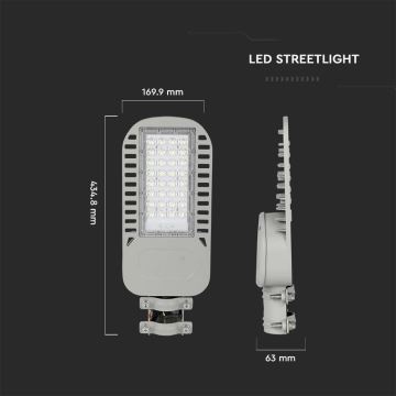 LED Ielas lampa SAMSUNG CHIP LED/50W/230V 4000K pelēka