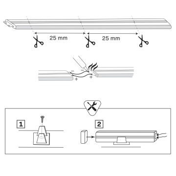 LED Josla NEON 5 m LED/27W/12V 4,000K IP65