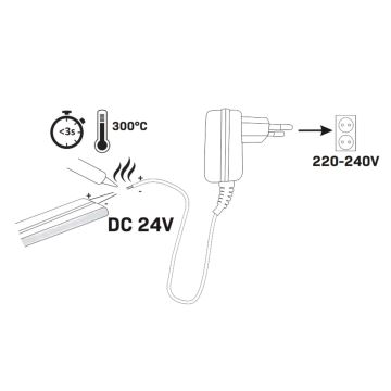 LED Josla NEON 5m LED/30W/24V zaļa IP65