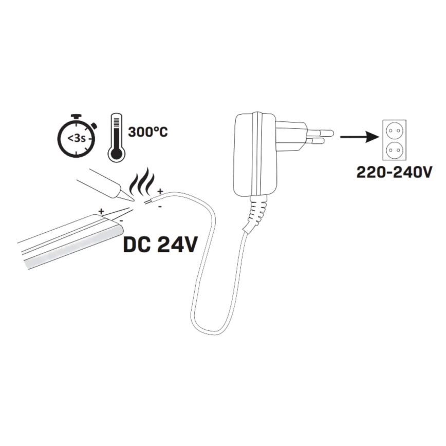 LED Josla NEON 5m LED/40W/24V zila IP65