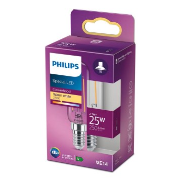 LED Ledusskapja spuldze VINTAGE Philips T25L E14/2,1W/230V 2700K