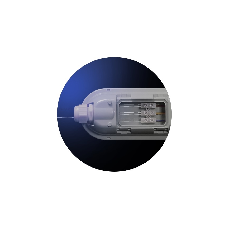 LED Lielas slodzes dienasgaismas lampa LIMEA GIGANT LED/38W/230V IP65 1190mm melna