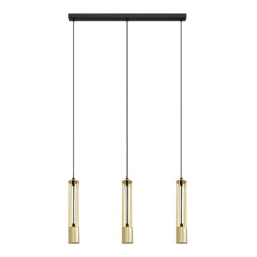 LED Lustra ar auklu BARS 3xGU10/4,8W/230V zeltaina