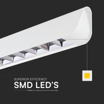 LED Lustra ar auklu LED/36W/230V 3000/4000/6400K balta