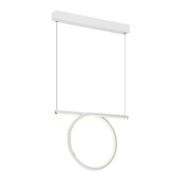 LED lustra ar auklu LOOP LED/20W/230V balts