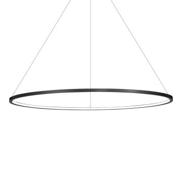 LED Lustra ar auklu SATURNO LED/57W/230V d. 100 cm IP44 antracīta