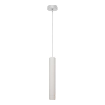 LED Lustra ar auklu TUBA 1xGU10/4,8W/230V balta