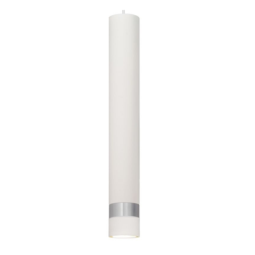 LED Lustra ar auklu TUBA 3xGU10/6,5W/230V balta/spīdīgs hroms