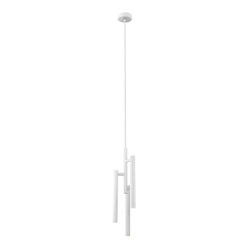 LED Lustra ar auklu TUBULAR 3xLED/5W/230V balta