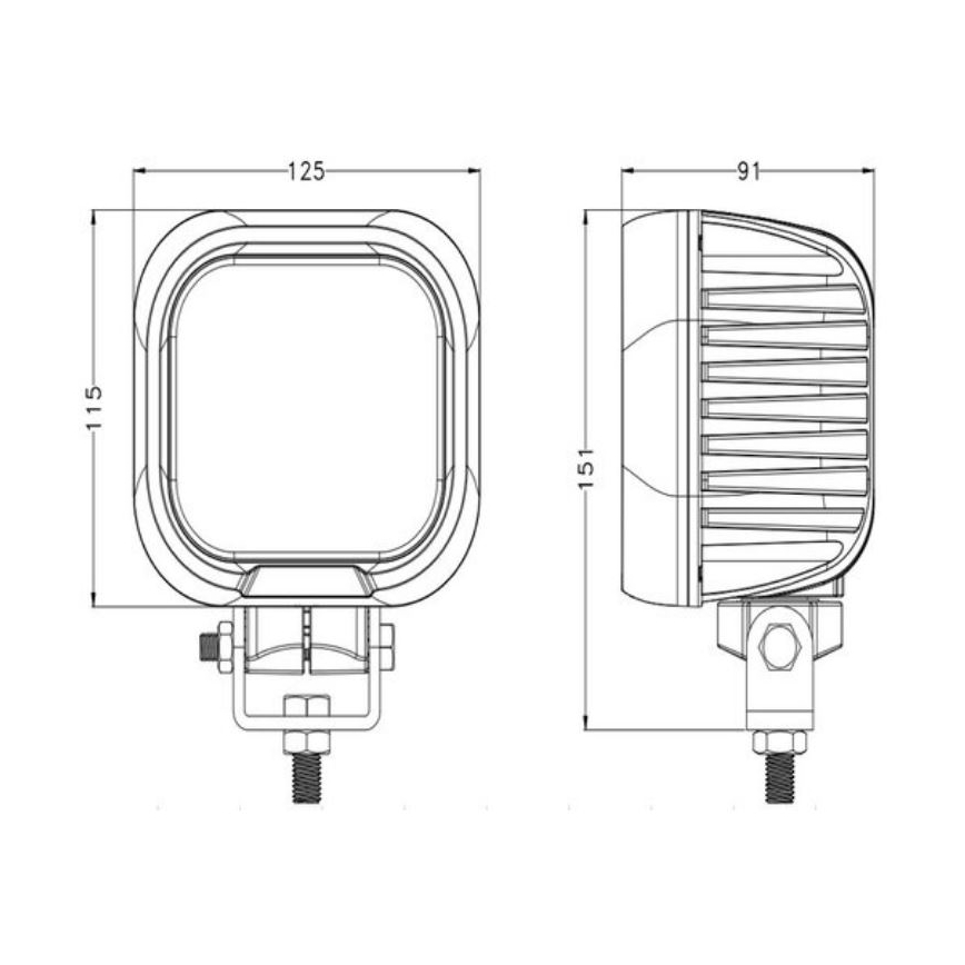 LED Prožektors automašīnai OSRAM LED/90W/10-30V IP68 5700K