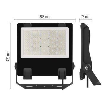 LED Prožektors AVENO LED/200W/230V 4000K IP66 melna