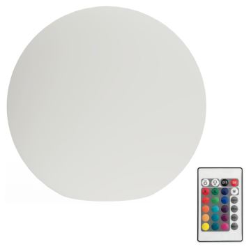 LED RGB Aptumšojama āra lampa GLOBO 1xE27/8,5W/230V d. 30 cm IP44 + tālvadības pults