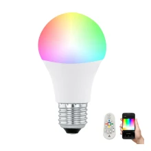 LED RGB Aptumšojama spuldze CONNECT E27/9W + tālvadības pults - Eglo