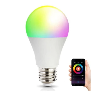 LED RGB Aptumšojama viedā spuldze E27/14W/230V 2700-6500K Wi-Fi Tuya