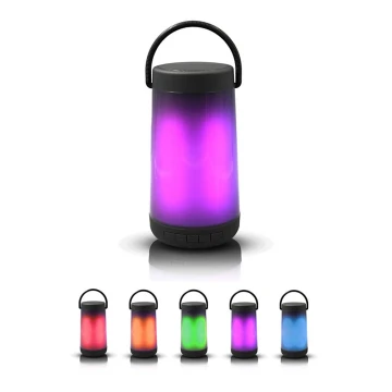 LED RGB Galda lampa ar Bluetooth skaļruni 5W/3,7V 2000 mAh