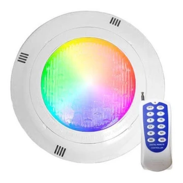 LED RGB Peldbaseina lampa LED/45W/12V IP68 + tālvadības pults