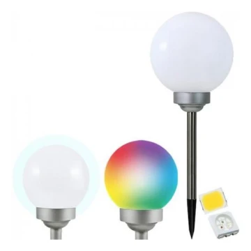 LED RGB Saules eneģijas lampa LED-RGB/0,2W/AA 1,2V/600mAh IP44
