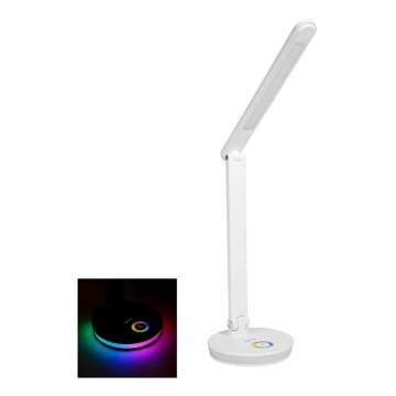 LED RGB Uzlādējama galda lampa ar ārējā akumulatora funkciju LED/12W/5V 2800-6000K balta