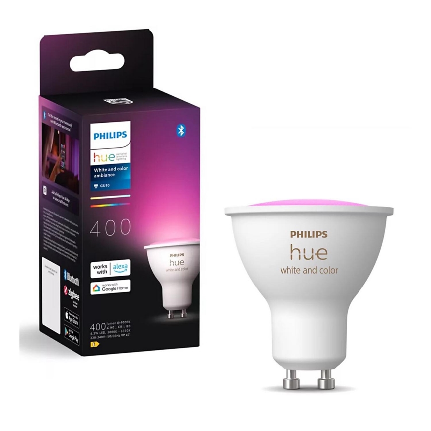 LED RGBW Aptumšojama spuldze Philips Hue White And Color Ambiance GU10/4,2W/230V 2000-6500K