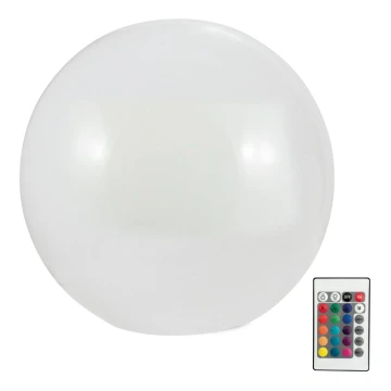 LED RGBW Saules enerģijas lampa BALL LED/1,2V d. 30 cm IP65 + tālvadības pults