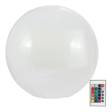 LED RGBW Saules enerģijas lampa BALL LED/1,2V d. 40 cm IP65 + tālvadības pults