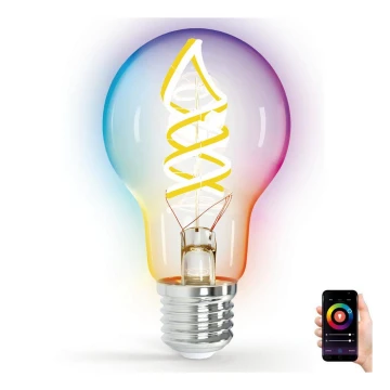 LED RGBW Spuldze FILAMENT A60 E27/4,9W/230V 2700K - Aigostar