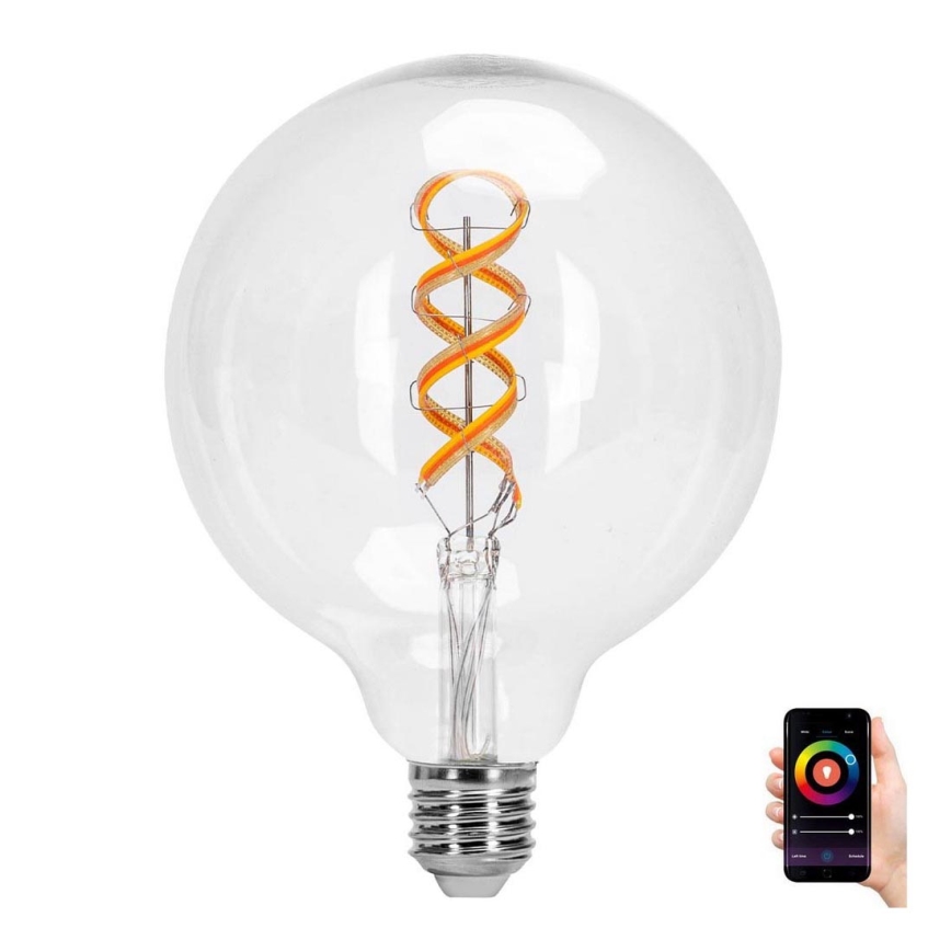 LED RGBW Spuldze FILAMENT G125 E27/4,9W/230V 2700K - Aigostar