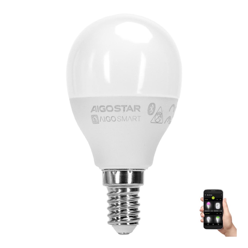 LED RGBW Spuldze G45 E14/4,9W/230V 2700-6500K - Aigostar