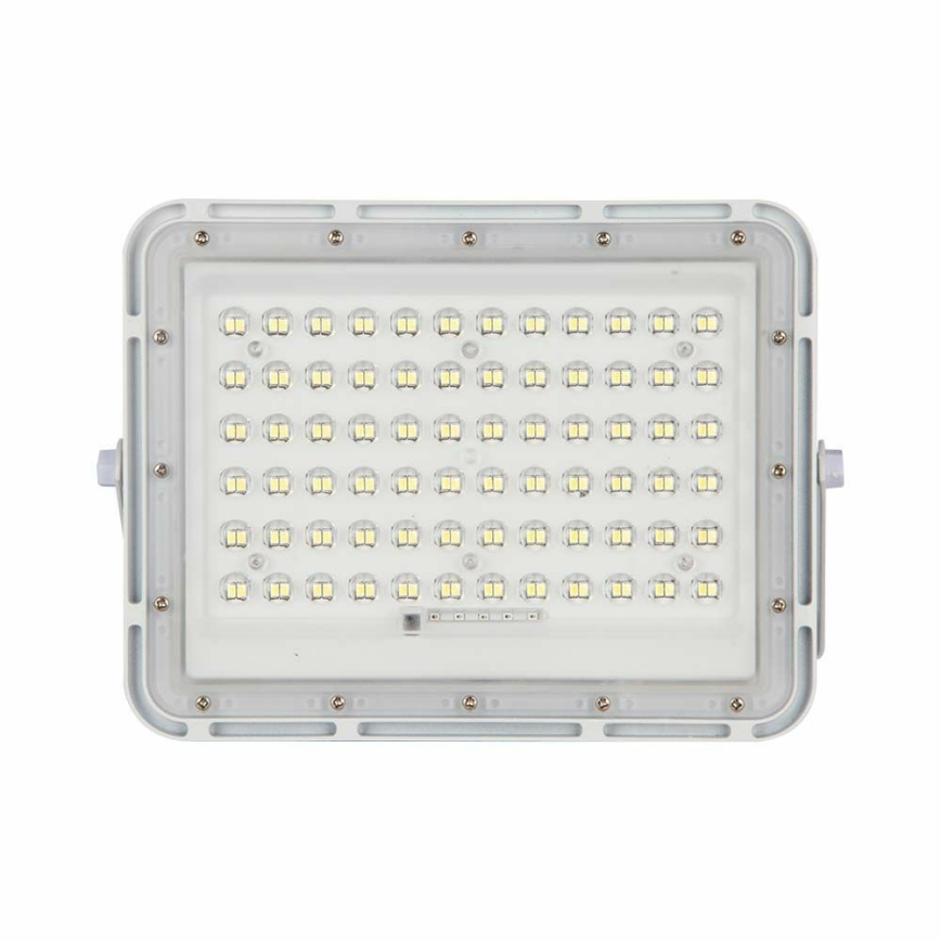 LED Aptumšojams saules enerģijas āra prožektors LED/15W/3,2V IP65 4000K balta + tālvadības pults