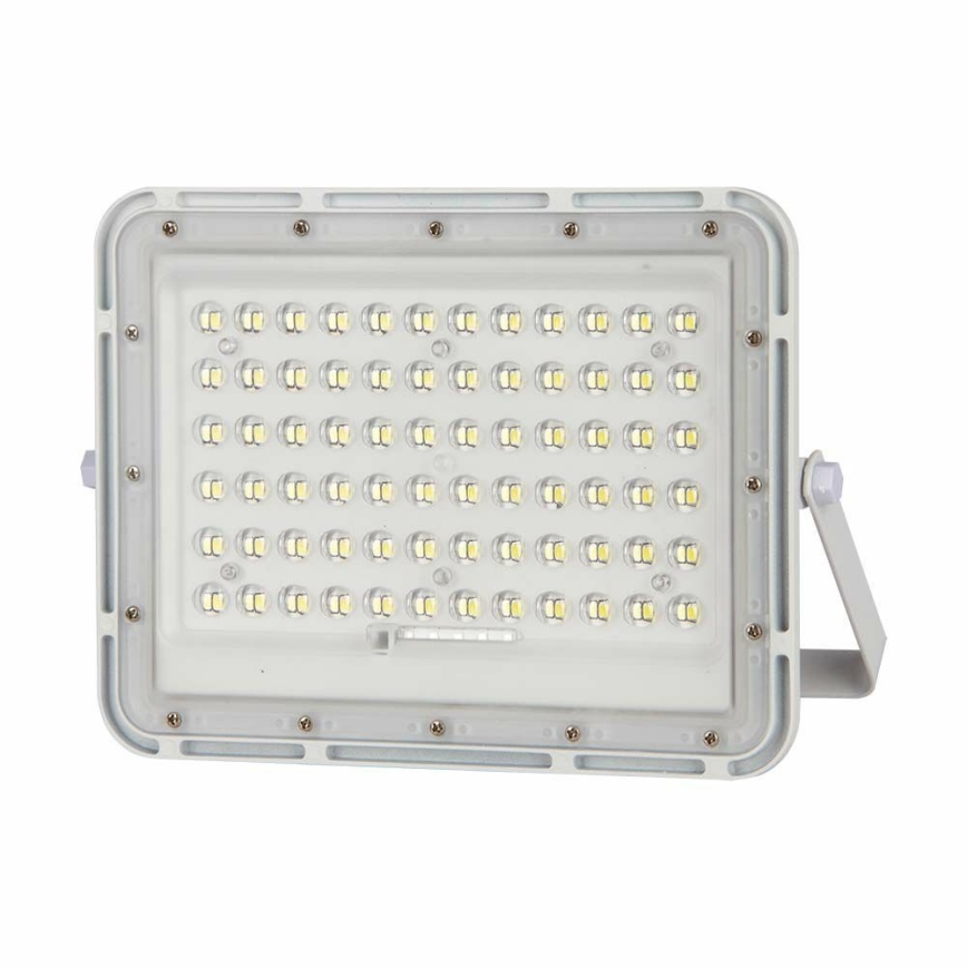 LED Aptumšojams saules enerģijas āra prožektors LED/15W/3,2V IP65 4000K balta + tālvadības pults