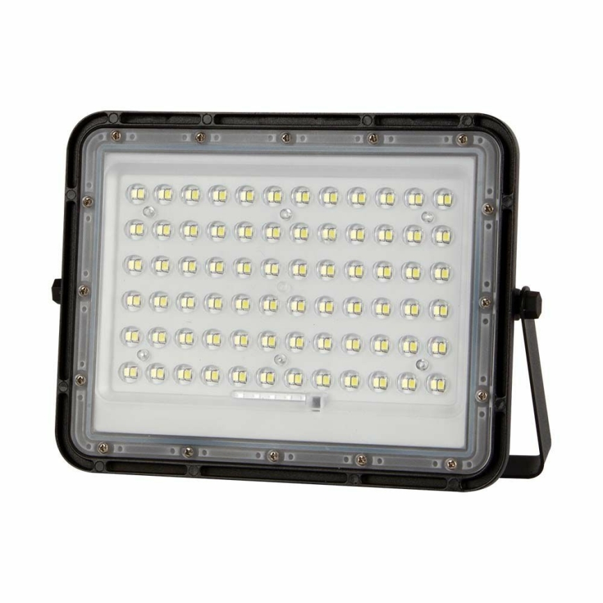 LED Aptumšojams saules enerģijas āra prožektors LED/15W/3,2V IP65 4000K melna + tālvadības pults