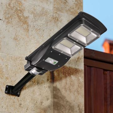 LED Saules enerģijas ielas lampa ar sensoru STREET 2xLED/6W/3,2V IP65 + tālvadības pults